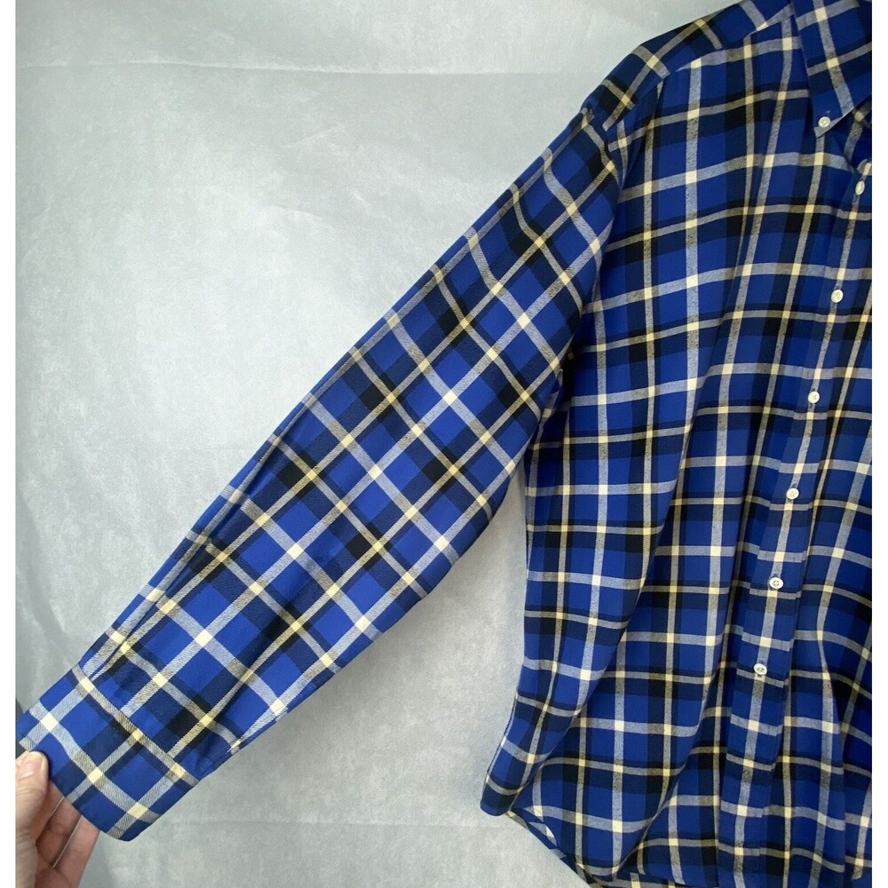 Vintage Ralph Lauren Polo Blaire Shirt Mens M Plaid Flannel 100% Cotton MINT! - Picture 4 of 12